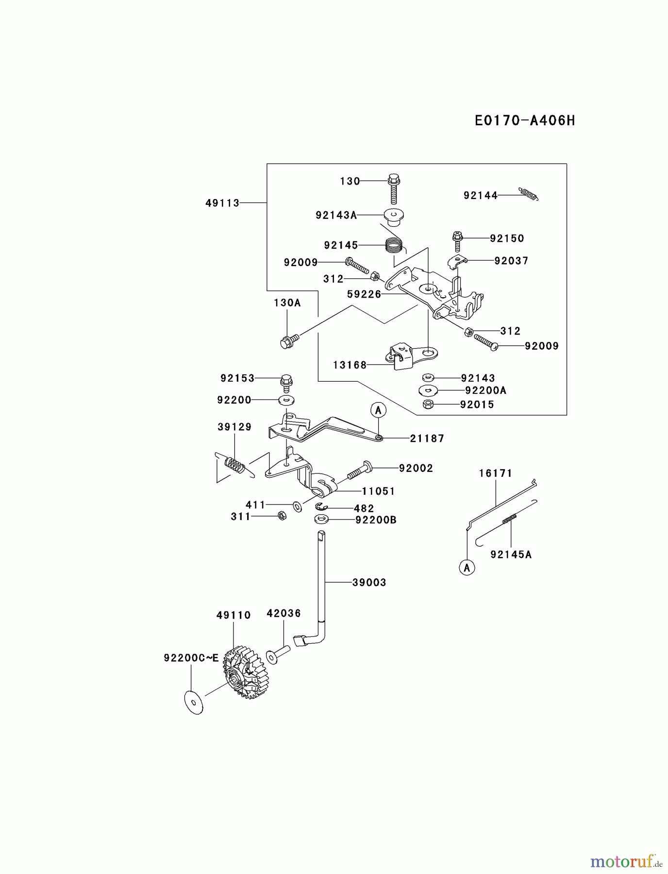  Kawasaki Motoren Motoren, Horizontal FD791D-BS06 - Kawasaki FD791D 4-Stroke Engine CONTROL-EQUIPMENT