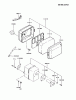 Kawasaki Motoren FA210D-CS06 - Kawasaki FA210D 4-Stroke Engine Listas de piezas de repuesto y dibujos AIR-FILTER/MUFFLER
