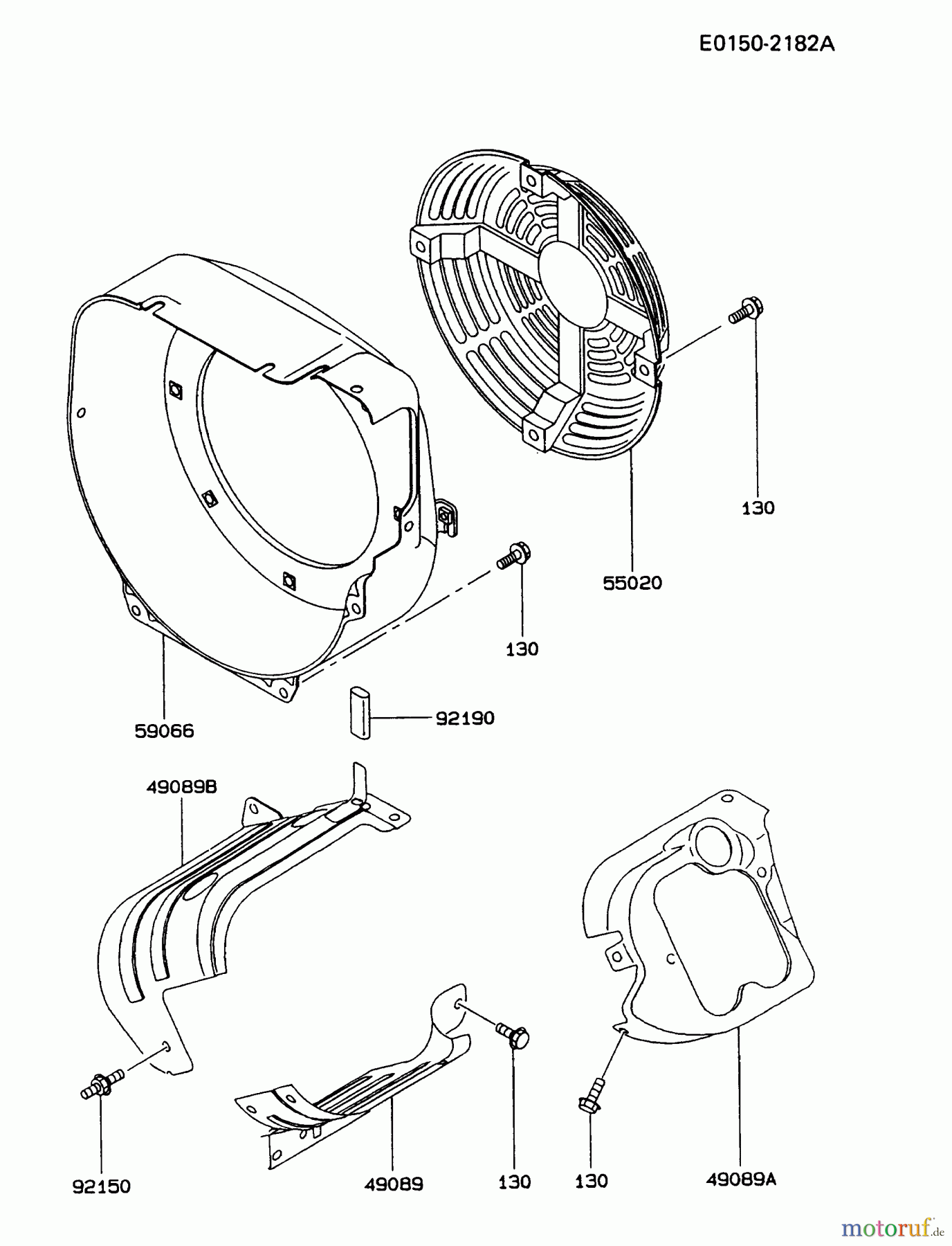  Kawasaki Motoren Motoren, Horizontal FE290D-CS02 - Kawasaki FE290D 4-Stroke Engine COOLING-EQUIPMENT