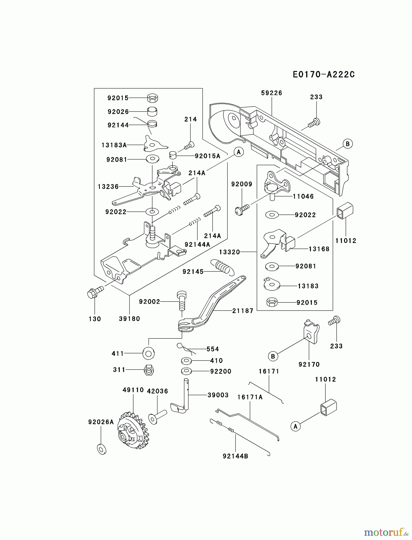  Kawasaki Motoren Motoren, Horizontal FE350D-AS16 - Kawasaki FE350D 4-Stroke Engine CONTROL-EQUIPMENT