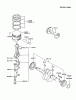 Kawasaki Motoren FZ400D-ES00 - Kawasaki FZ400D 4-Stroke Engine Listas de piezas de repuesto y dibujos PISTON/CRANKSHAFT