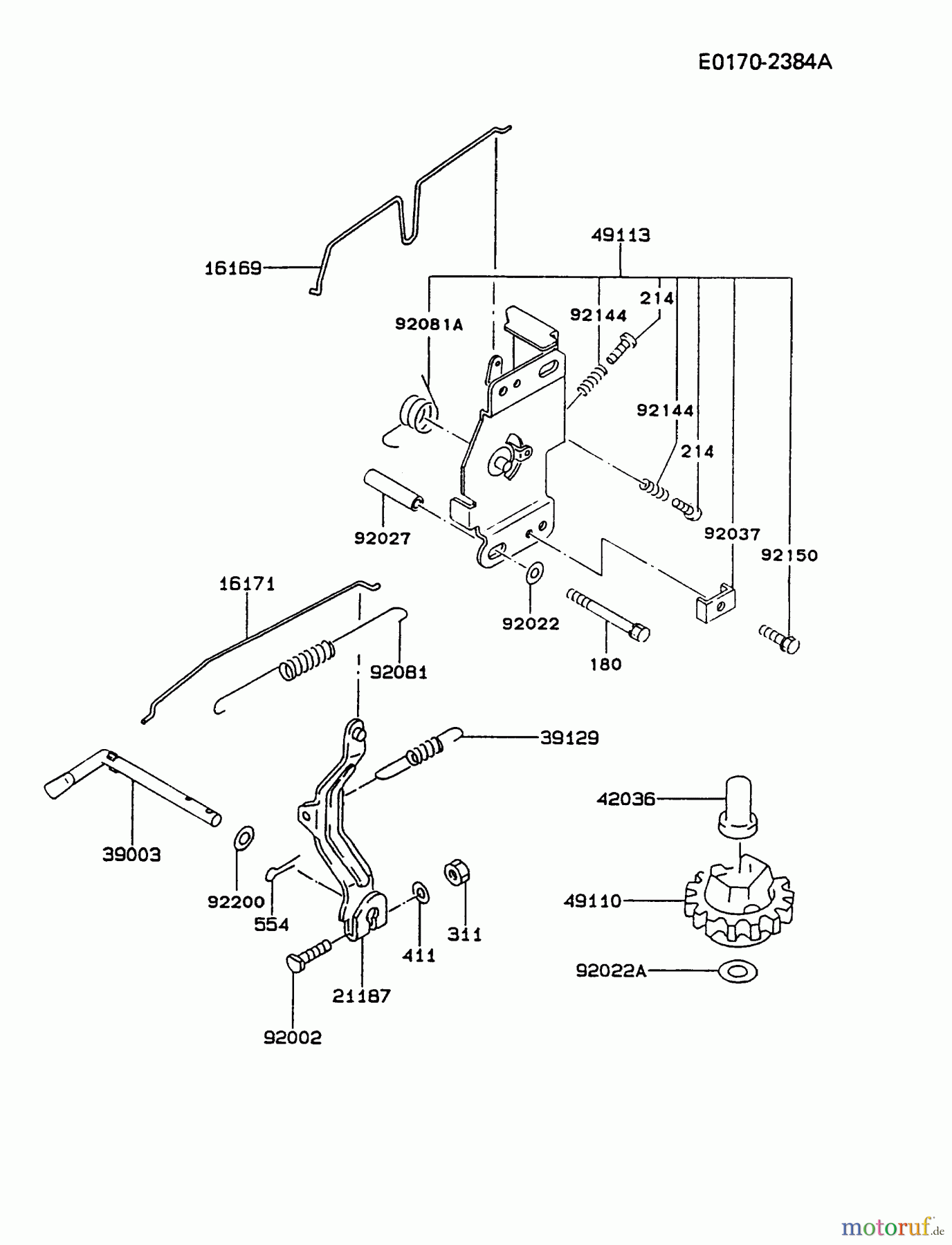  Kawasaki Motoren Motoren Vertikal FA210V - AS02 bis FH641V - DS24 FB460V-BS19 - Kawasaki FB460V 4-Stroke Engine CONTROL-EQUIPMENT