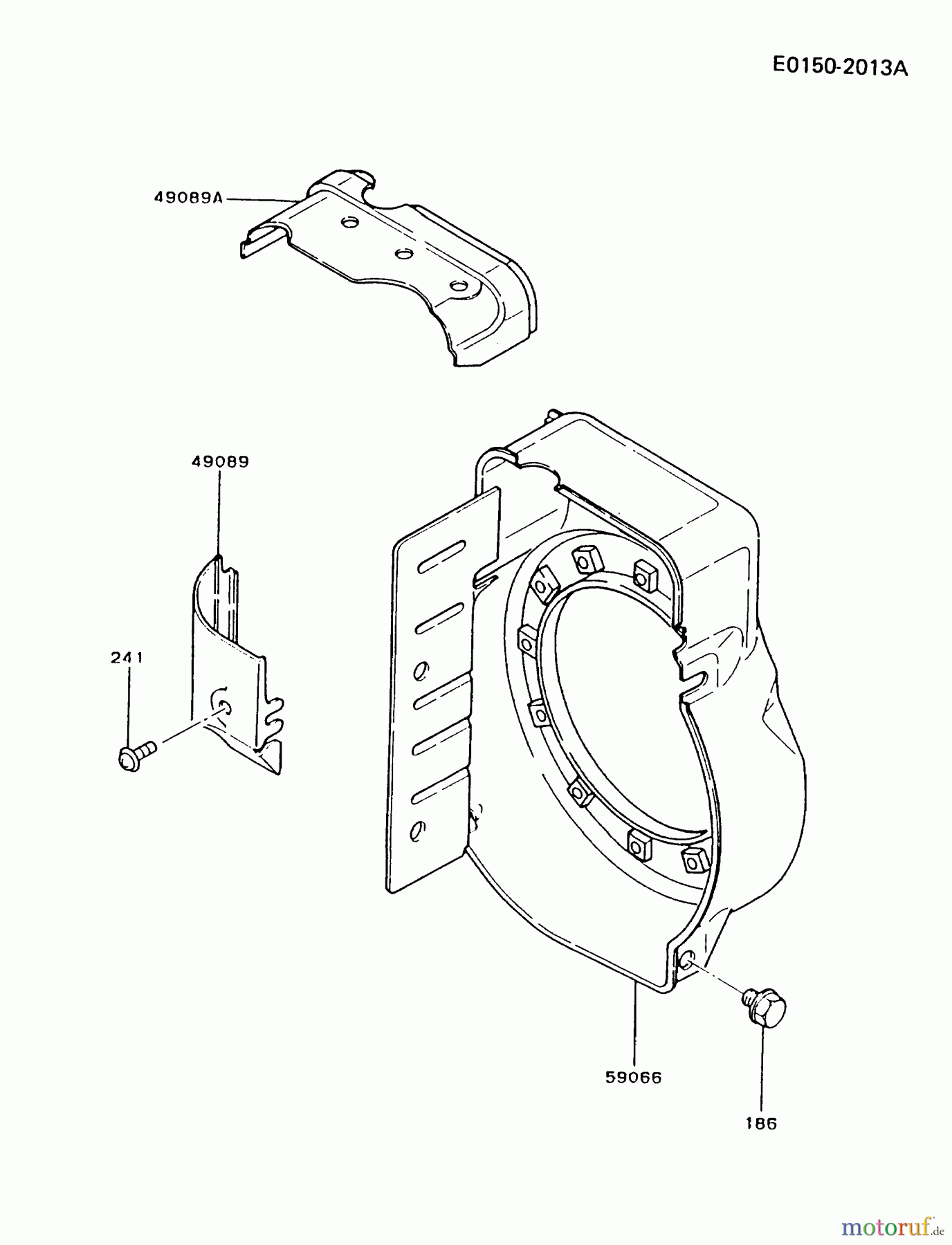  Kawasaki Motoren Motoren, Horizontal FA076D-AS07 - Kawasaki FA076D 4-Stroke Engine COOLING-EQUIPMENT