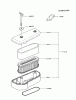 Kawasaki Motoren FA210V - AS02 bis FH641V - DS24 FB460V-BS23 - Kawasaki FB460V 4-Stroke Engine Listas de piezas de repuesto y dibujos AIR-FILTER/MUFFLER