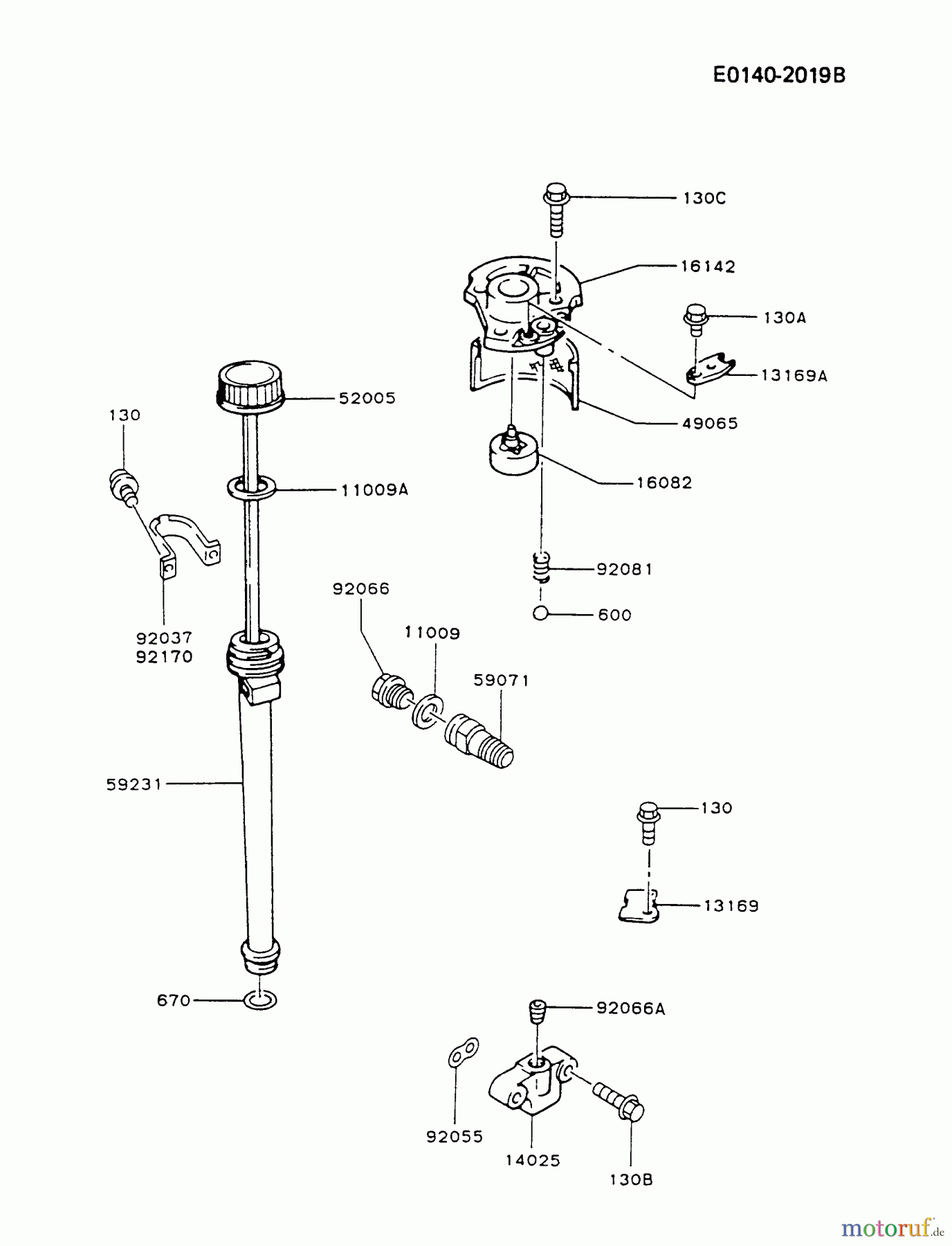  Kawasaki Motoren Motoren Vertikal FA210V - AS02 bis FH641V - DS24 FB460V-BS23 - Kawasaki FB460V 4-Stroke Engine LUBRICATION-EQUIPMENT