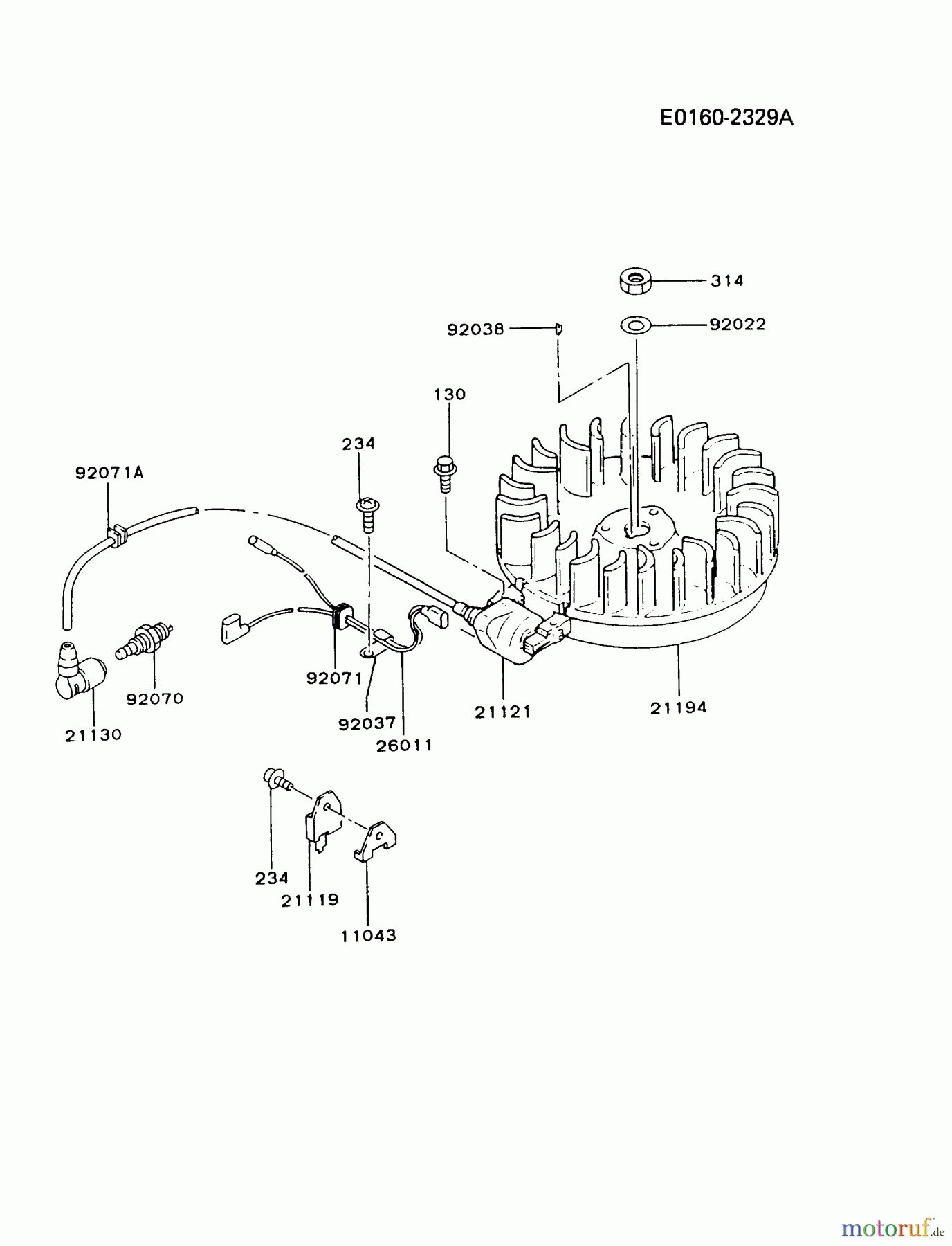  Kawasaki Motoren Motoren Vertikal FA210V - AS02 bis FH641V - DS24 FB460V-BS33 - Kawasaki FB460V 4-Stroke Engine ELECTRIC-EQUIPMENT