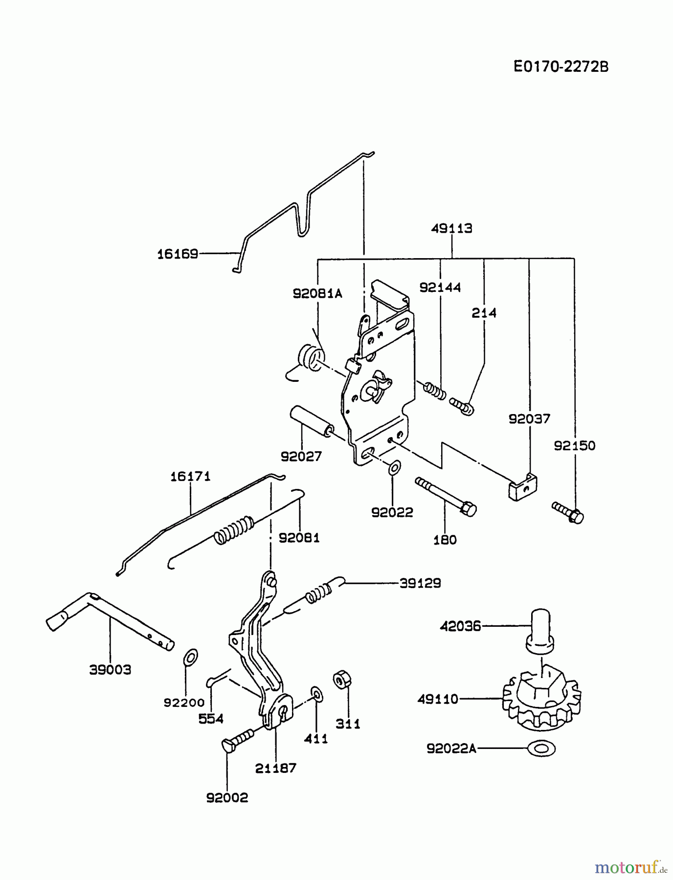  Kawasaki Motoren Motoren Vertikal FA210V - AS02 bis FH641V - DS24 FB460V-ES08 - Kawasaki FB460V 4-Stroke Engine CONTROL-EQUIPMENT