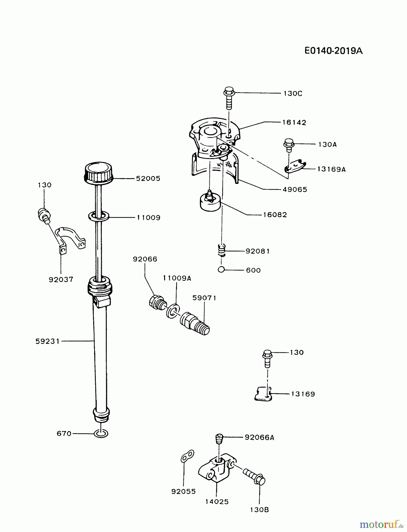  Kawasaki Motoren Motoren Vertikal FA210V - AS02 bis FH641V - DS24 FB460V-AS27 - Kawasaki FB460V 4-Stroke Engine LUBRICATION-EQUIPMENT