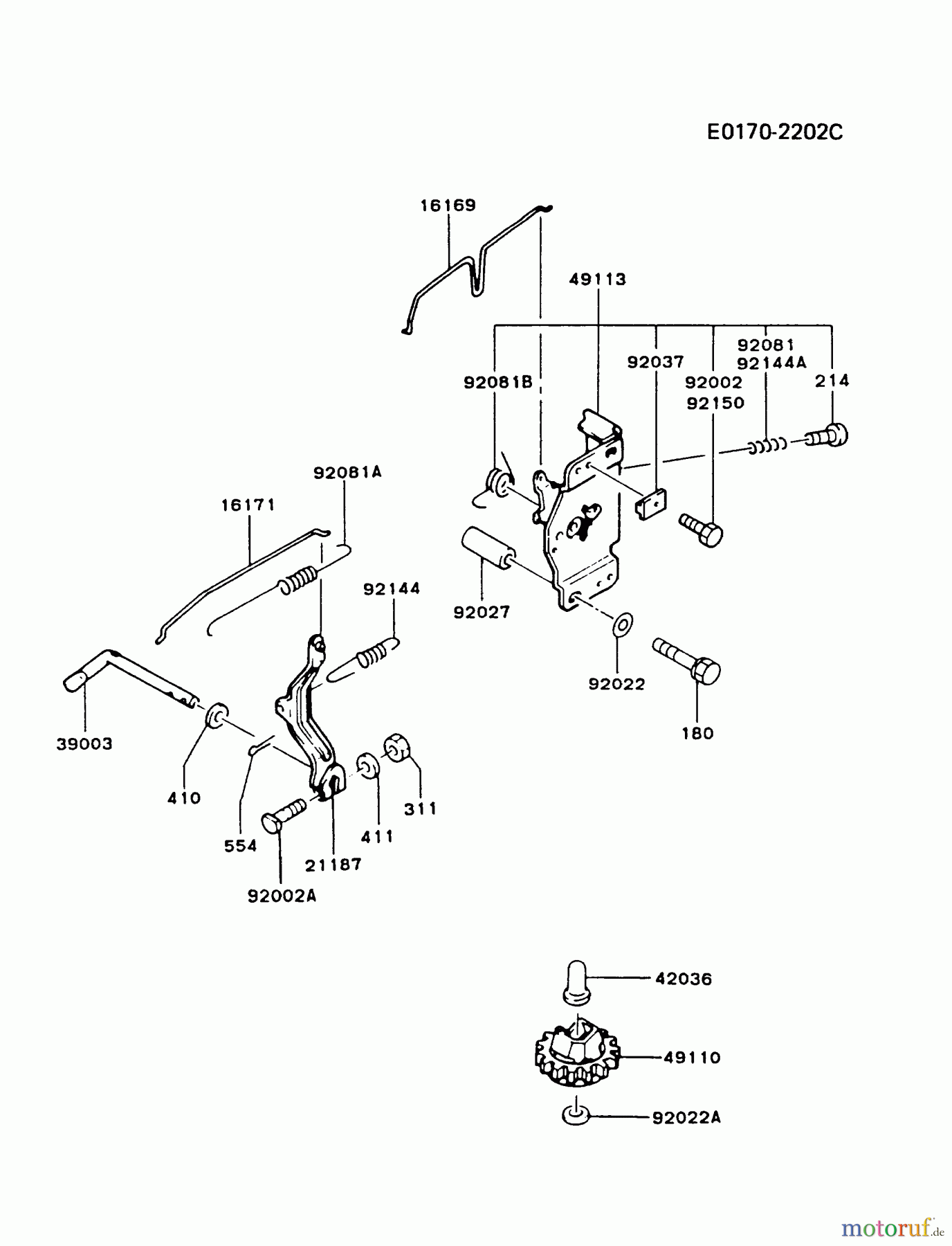  Kawasaki Motoren Motoren Vertikal FA210V - AS02 bis FH641V - DS24 FB460V-FS07 - Kawasaki FB460V 4-Stroke Engine CONTROL-EQUIPMENT