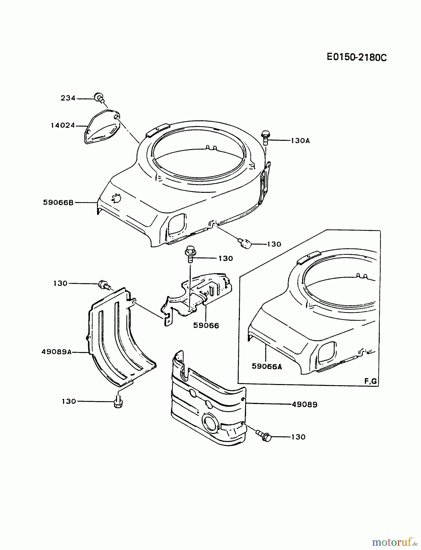  Kawasaki Motoren Motoren Vertikal FA210V - AS02 bis FH641V - DS24 FB460V-ES14 - Kawasaki FB460V 4-Stroke Engine COOLING-EQUIPMENT