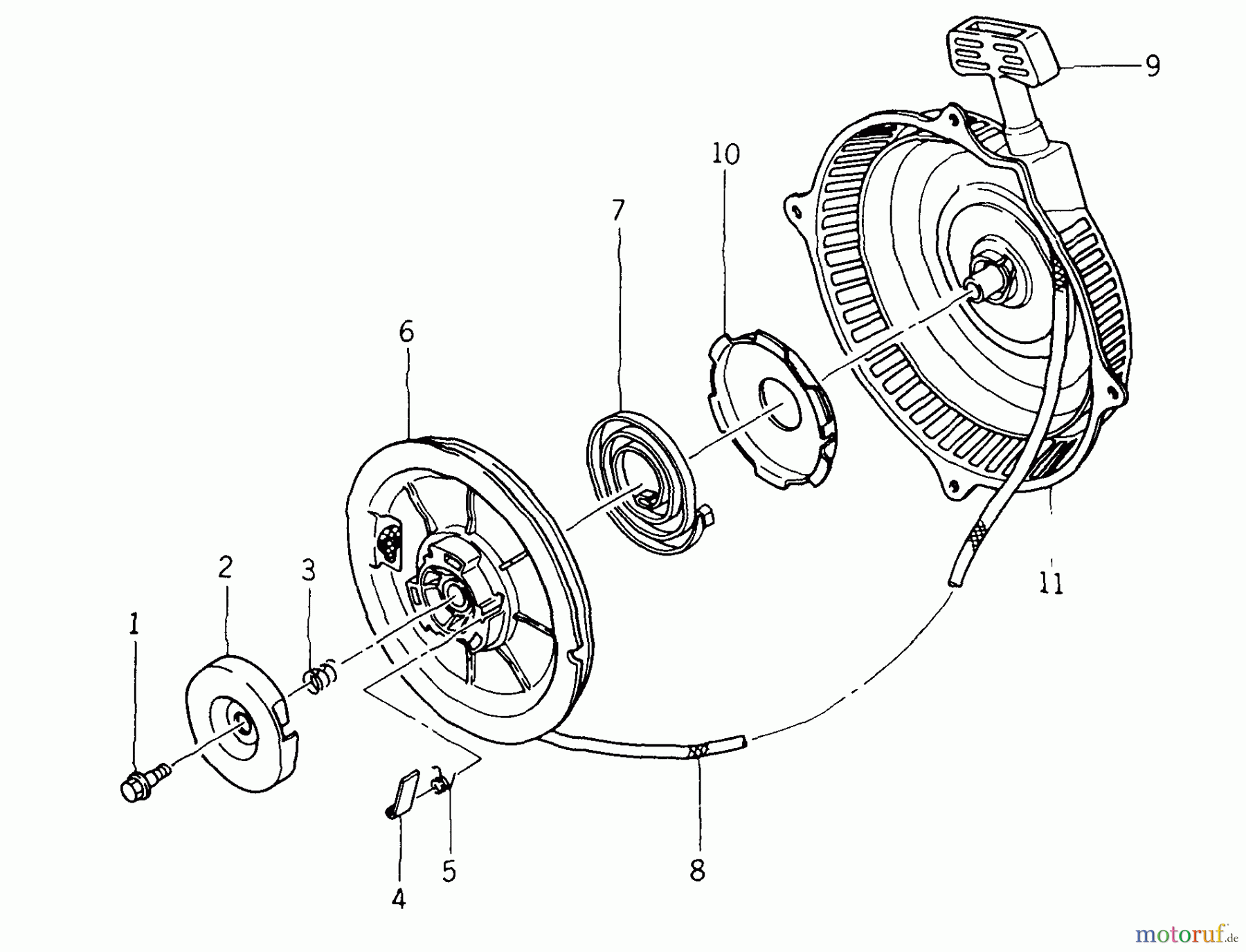  Kawasaki Motoren Motoren Vertikal FA210V - AS02 bis FH641V - DS24 FB460V-FS01 - Kawasaki FB460V 4-Stroke Engine Recoil Starter