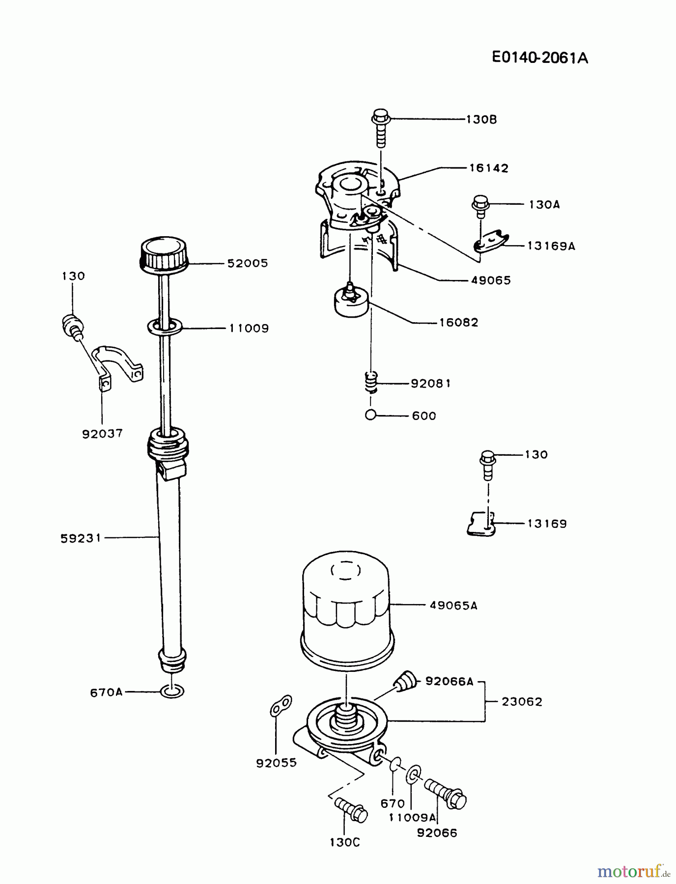  Kawasaki Motoren Motoren Vertikal FA210V - AS02 bis FH641V - DS24 FB460V-JS05 - Kawasaki FB460V 4-Stroke Engine LUBRICATION-EQUIPMENT