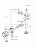 Kawasaki Motoren FA210V - AS02 bis FH641V - DS24 FC150V-AS03 - Kawasaki FC150V 4-Stroke Engine Listas de piezas de repuesto y dibujos PISTON/CRANKSHAFT