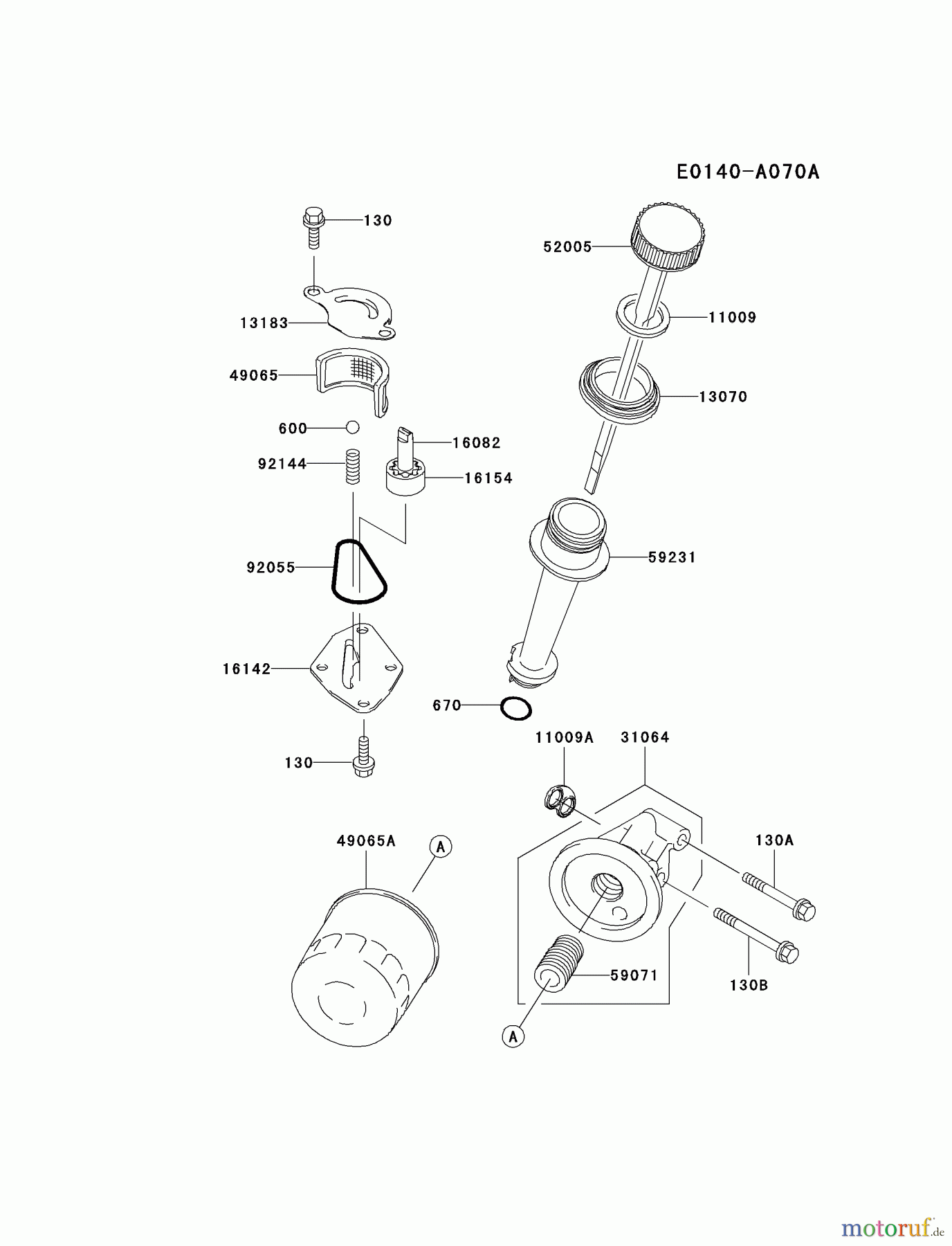  Kawasaki Motoren Motoren Vertikal FA210V - AS02 bis FH641V - DS24 FC150V-ES22 - Kawasaki FC150V 4-Stroke Engine LUBRICATION-EQUIPMENT