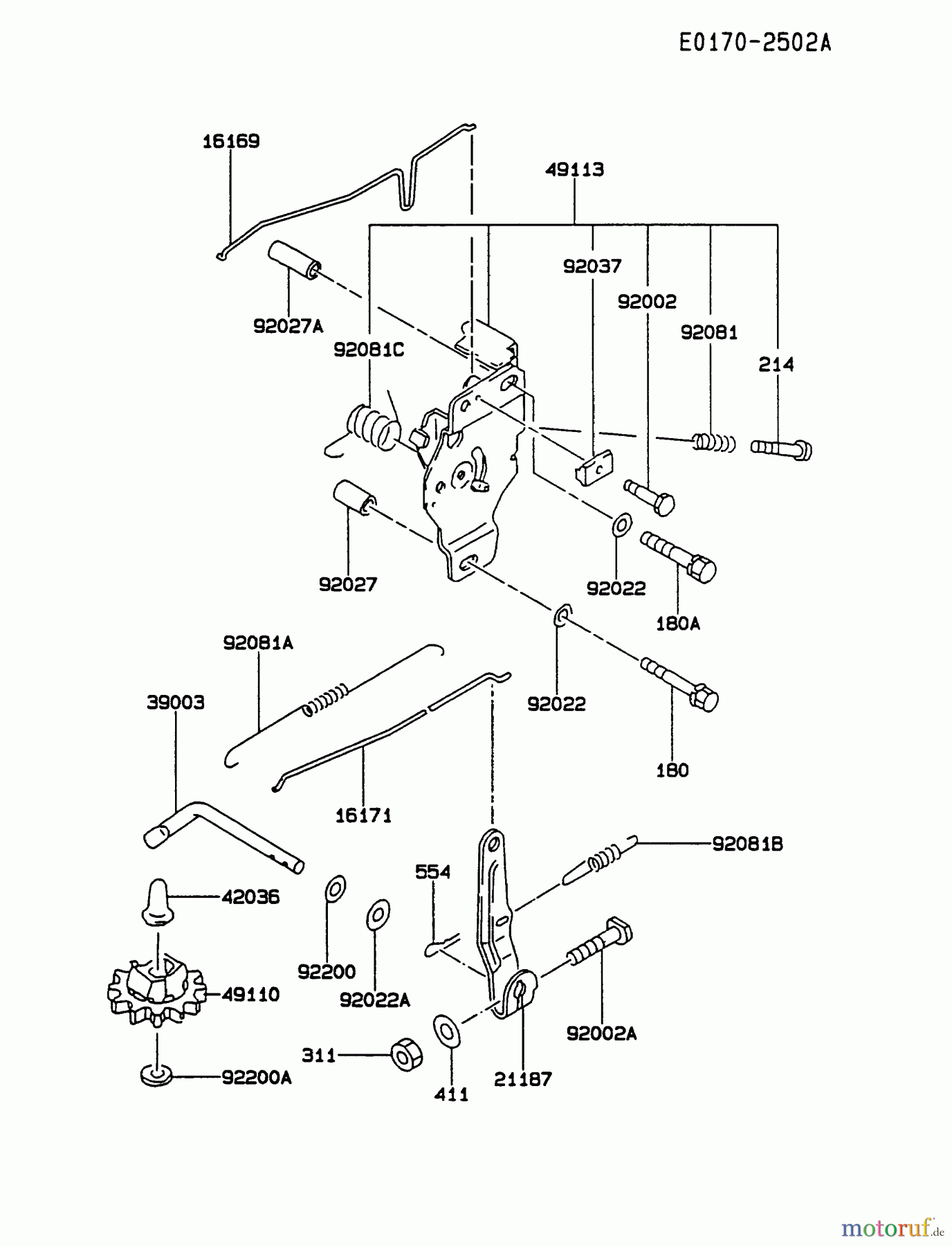  Kawasaki Motoren Motoren Vertikal FA210V - AS02 bis FH641V - DS24 FC290V-AS13 - Kawasaki FC290V 4-Stroke Engine CONTROL-EQUIPMENT