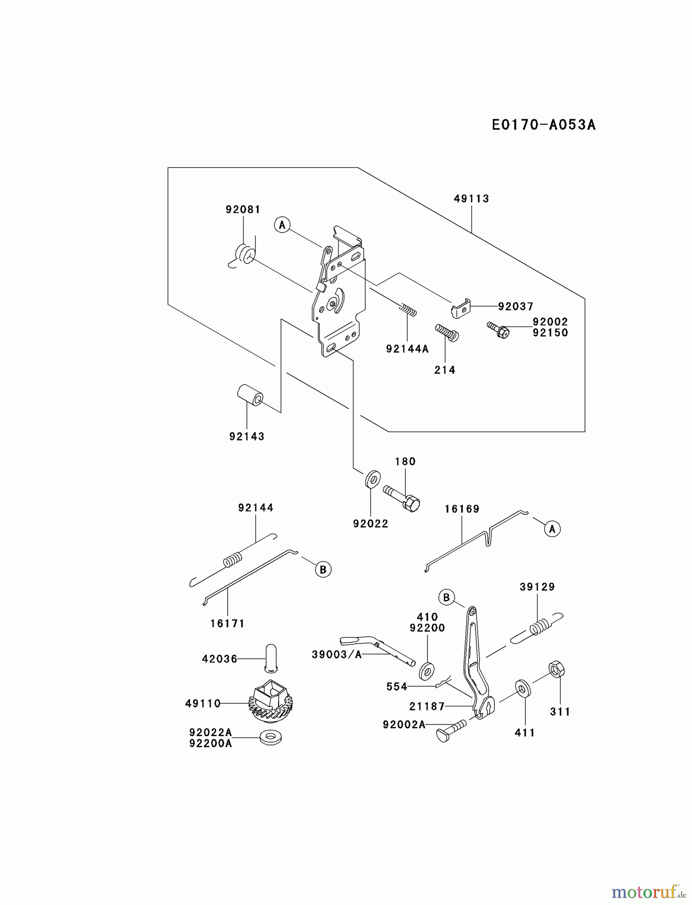  Kawasaki Motoren Motoren Vertikal FA210V - AS02 bis FH641V - DS24 FC400V-AS00 - Kawasaki FC400V 4-Stroke Engine CONTROL-EQUIPMENT