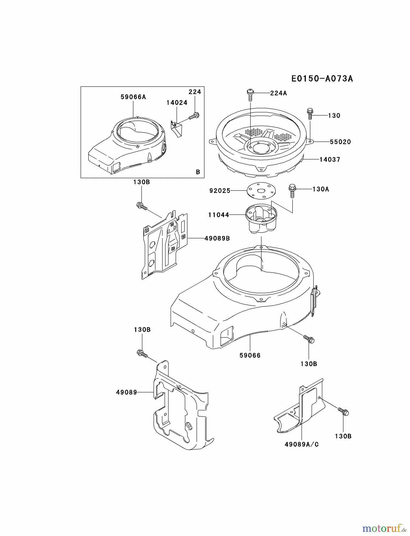  Kawasaki Motoren Motoren Vertikal FA210V - AS02 bis FH641V - DS24 FC400V-BS02 - Kawasaki FC400V 4-Stroke Engine COOLING-EQUIPMENT