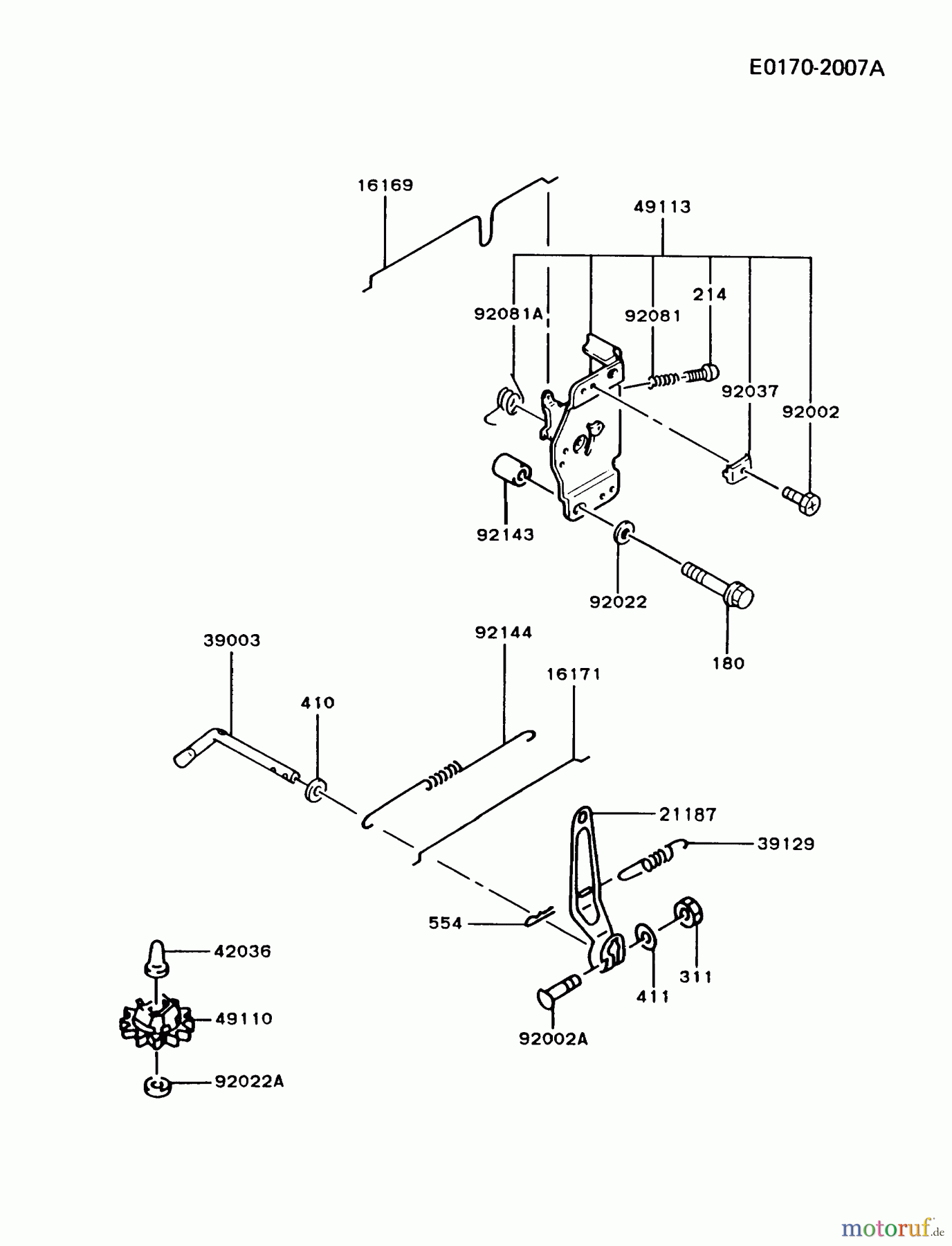  Kawasaki Motoren Motoren Vertikal FA210V - AS02 bis FH641V - DS24 FC420V-AS03 - Kawasaki FC420V 4-Stroke Engine CONTROL-EQUIPMENT