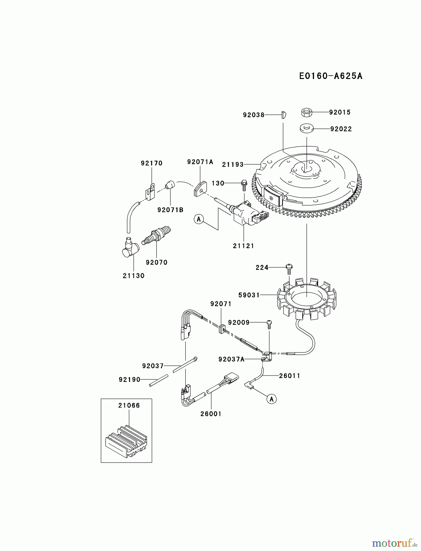  Kawasaki Motoren Motoren Vertikal FA210V - AS02 bis FH641V - DS24 FC420V-AS24 - Kawasaki FC420V 4-Stroke Engine ELECTRIC-EQUIPMENT