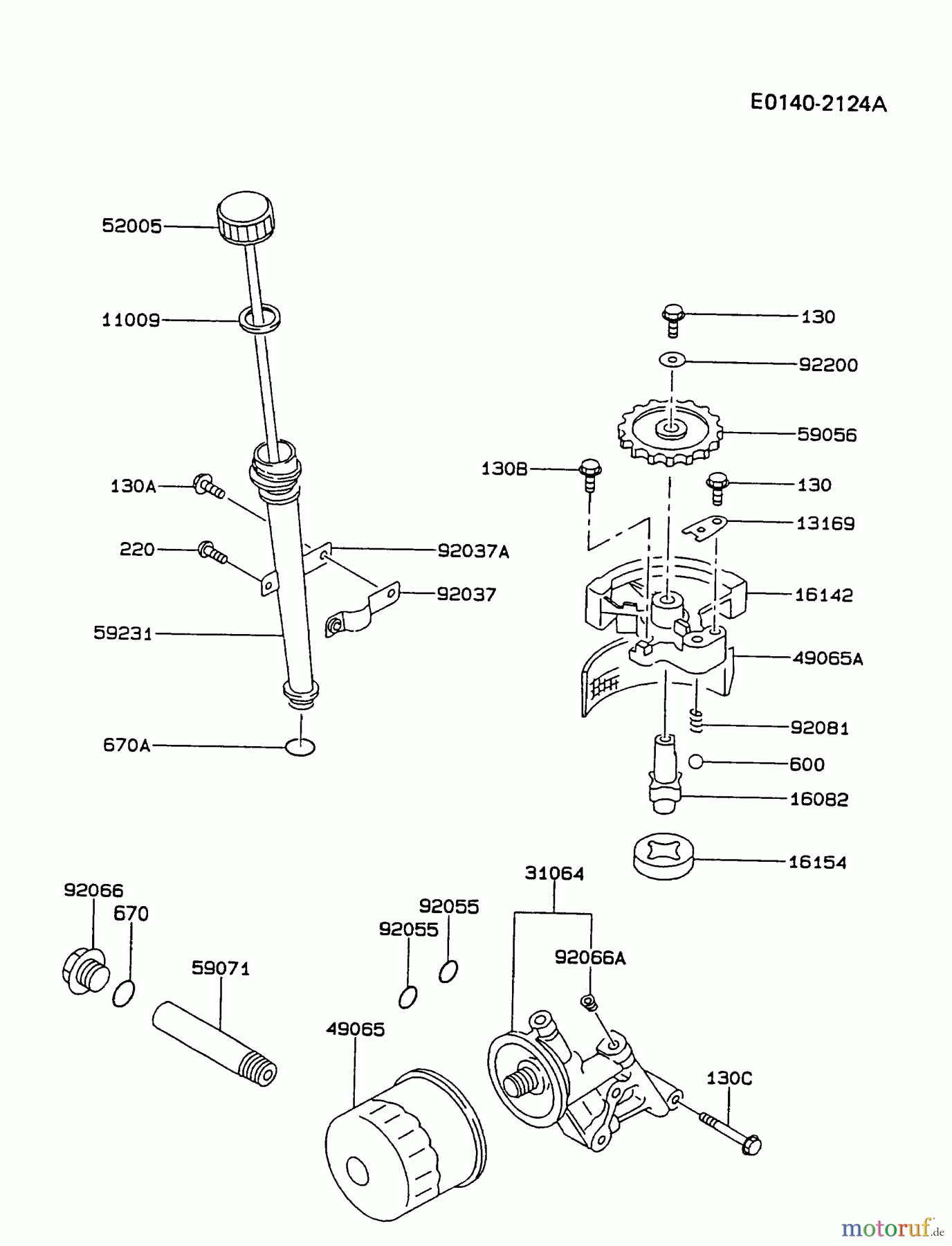  Kawasaki Motoren Motoren Vertikal FA210V - AS02 bis FH641V - DS24 FC420V-AS14 - Kawasaki FC420V 4-Stroke Engine LUBRICATION-EQUIPMENT