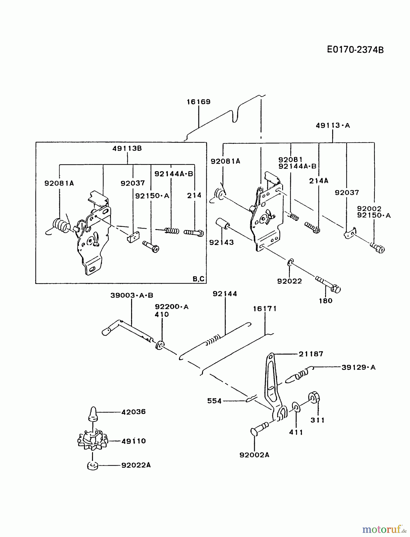  Kawasaki Motoren Motoren Vertikal FA210V - AS02 bis FH641V - DS24 FC420V-CS05 - Kawasaki FC420V 4-Stroke Engine CONTROL-EQUIPMENT