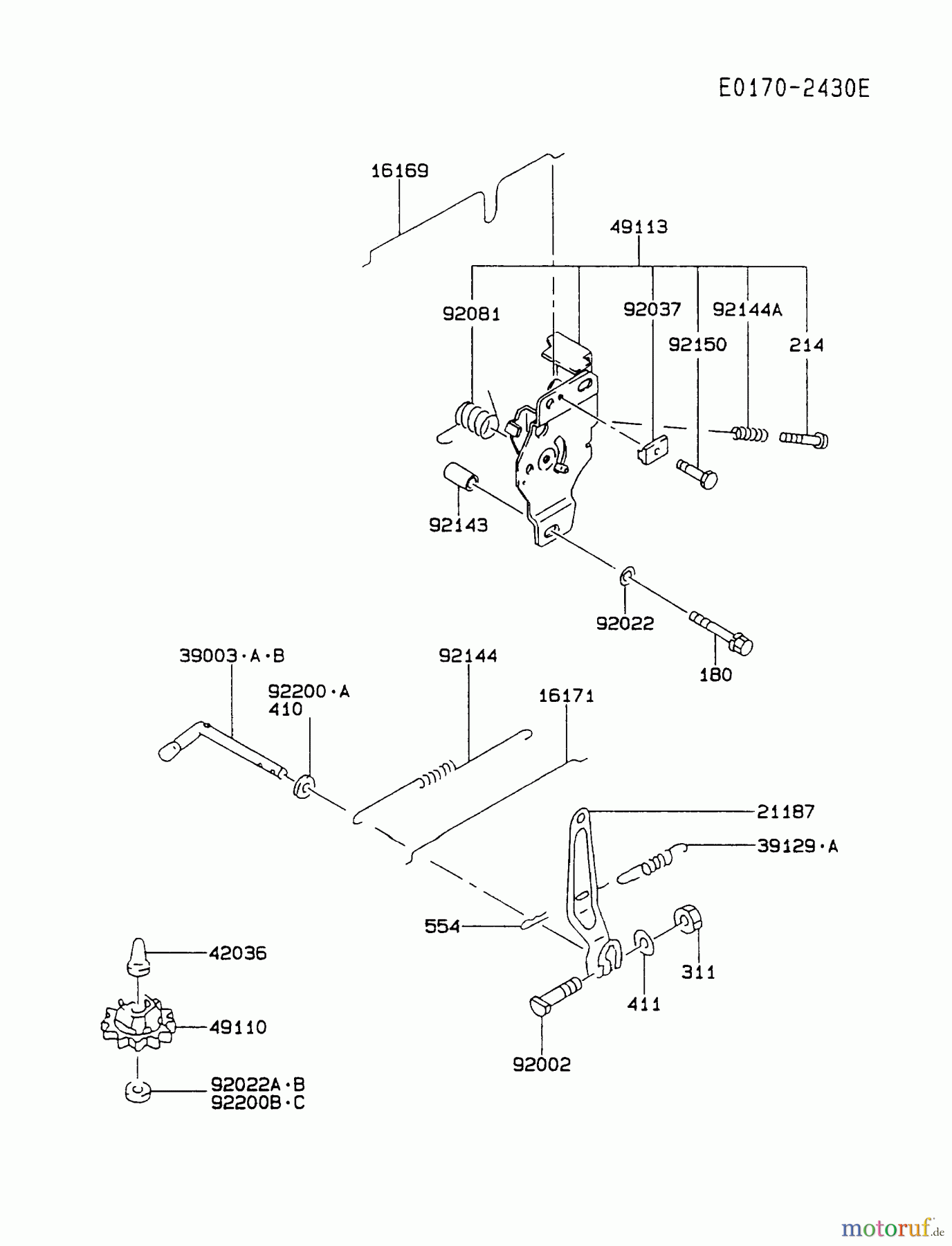  Kawasaki Motoren Motoren Vertikal FA210V - AS02 bis FH641V - DS24 FC420V-AS07 - Kawasaki FC420V 4-Stroke Engine CONTROL-EQUIPMENT