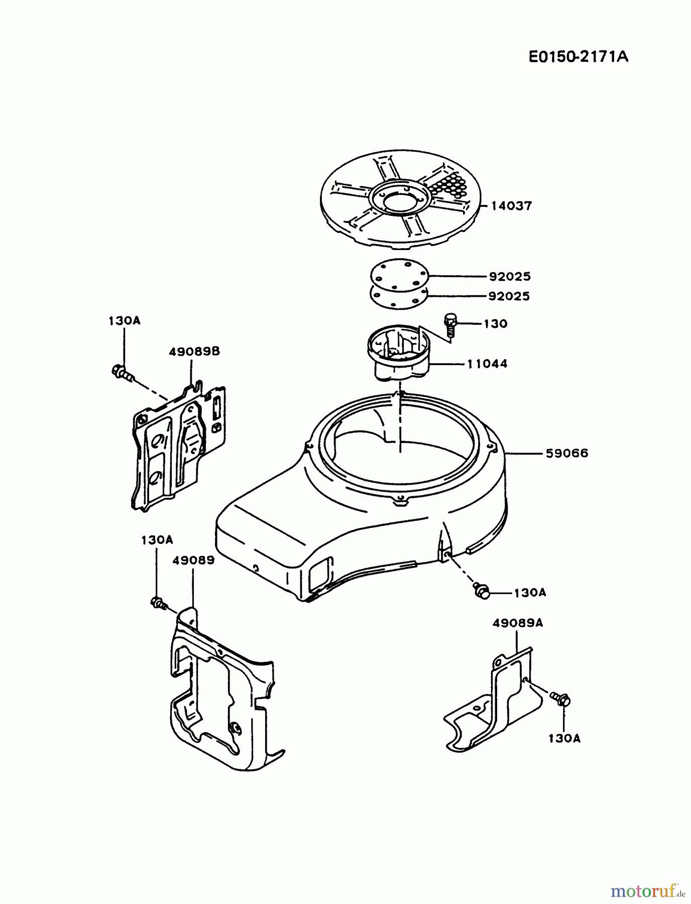  Kawasaki Motoren Motoren Vertikal FA210V - AS02 bis FH641V - DS24 FC420V-AS12 - Kawasaki FC420V 4-Stroke Engine COOLING-EQUIPMENT