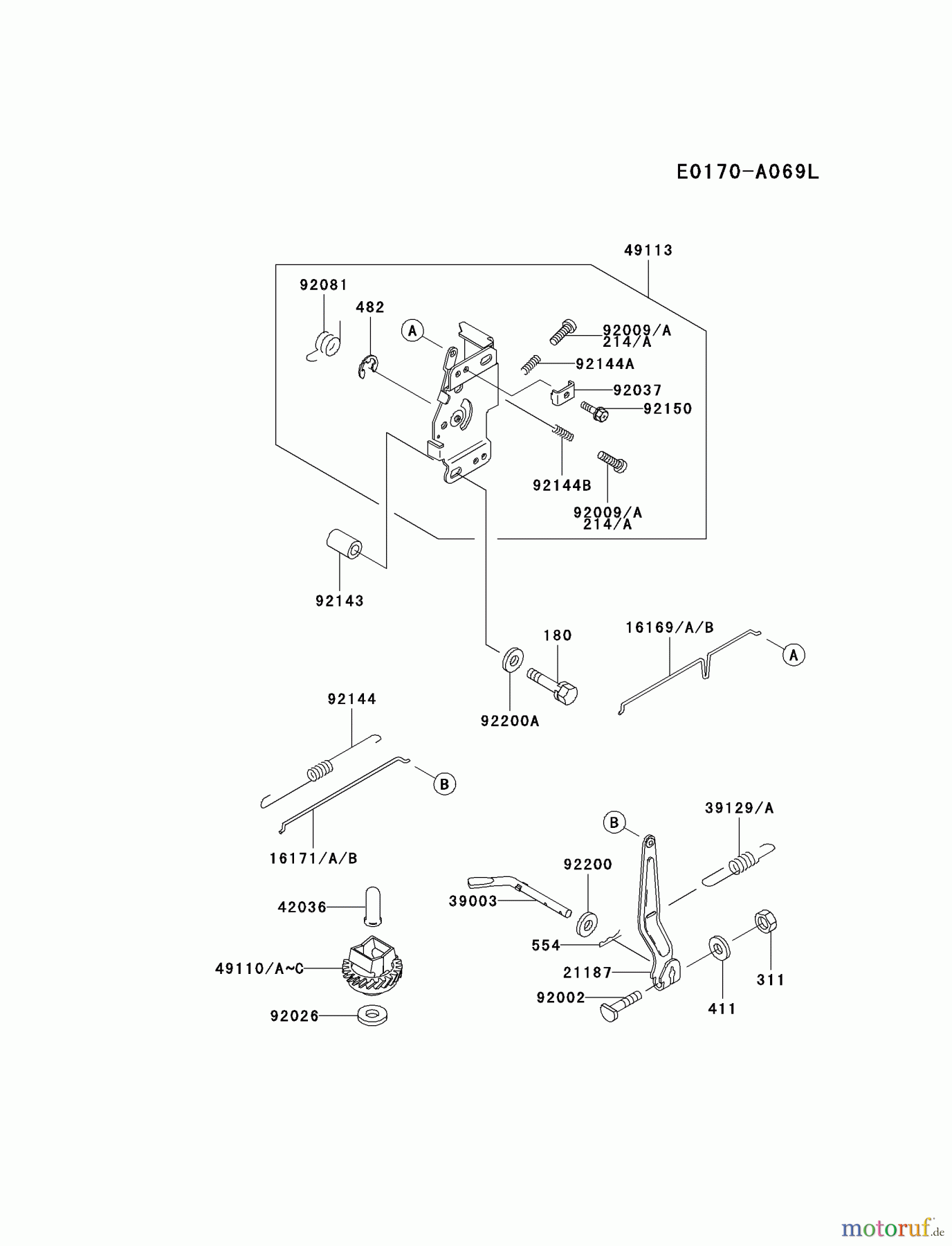  Kawasaki Motoren Motoren Vertikal FA210V - AS02 bis FH641V - DS24 FC420V-FS17 - Kawasaki FC420V 4-Stroke Engine CONTROL-EQUIPMENT