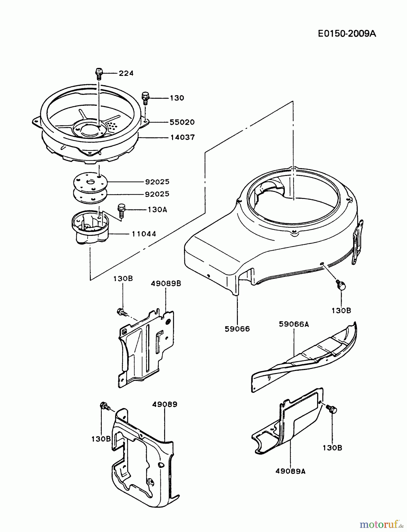  Kawasaki Motoren Motoren Vertikal FA210V - AS02 bis FH641V - DS24 FC540V-BS07 - Kawasaki FC540V 4-Stroke Engine COOLING-EQUIPMENT