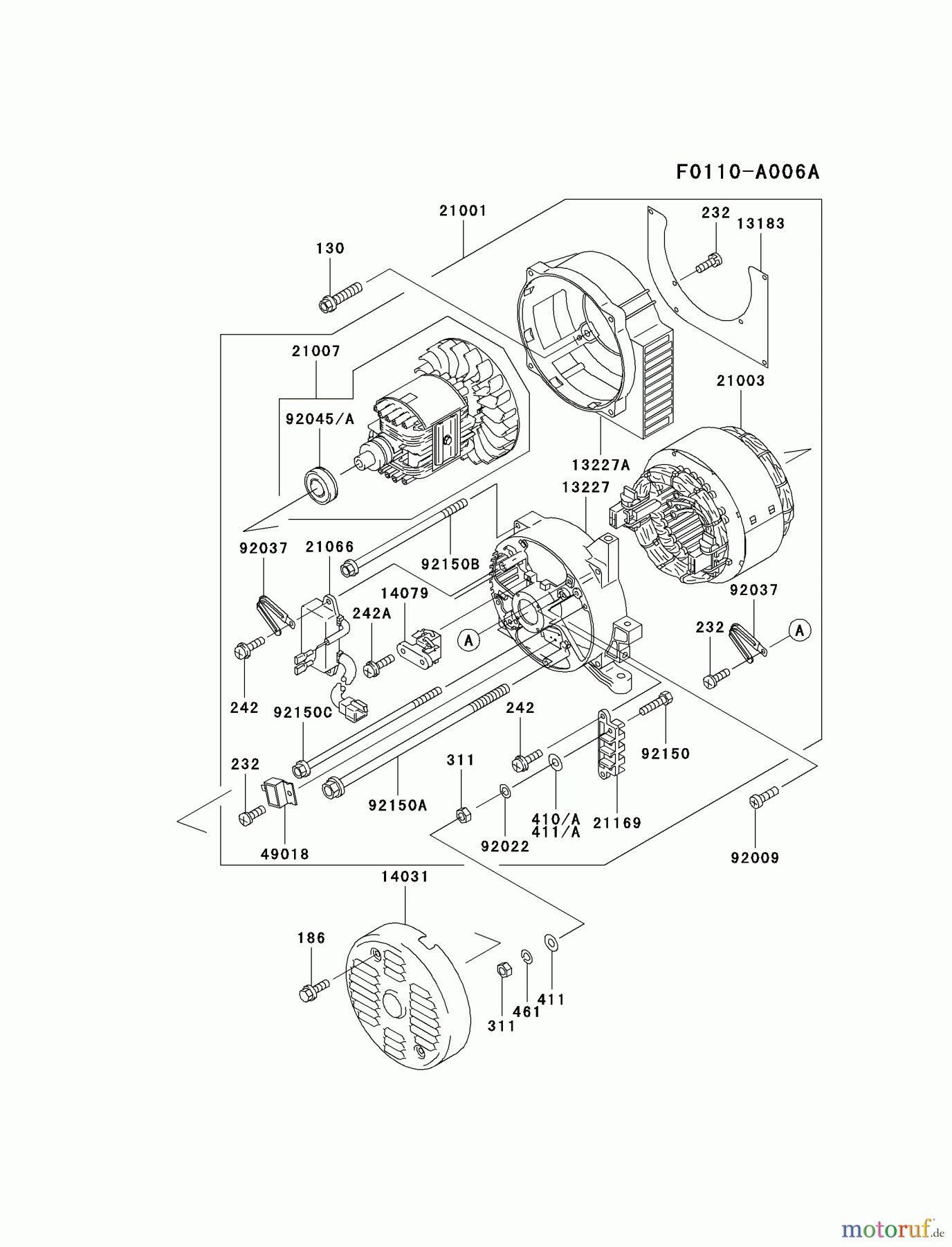  Kawasaki Geräte Stromerzeuger GER30A-AS01 (GE4300A) - Kawasaki Generator GENERATOR