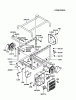 Kawasaki Geräte GER50A-AS00 (GE4500AS) - Kawasaki Generator Listas de piezas de repuesto y dibujos FRAME