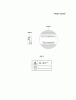 Kawasaki Geräte HB600A-AS00 (KHD600A) - Kawasaki Hedge Trimmer Listas de piezas de repuesto y dibujos LABEL