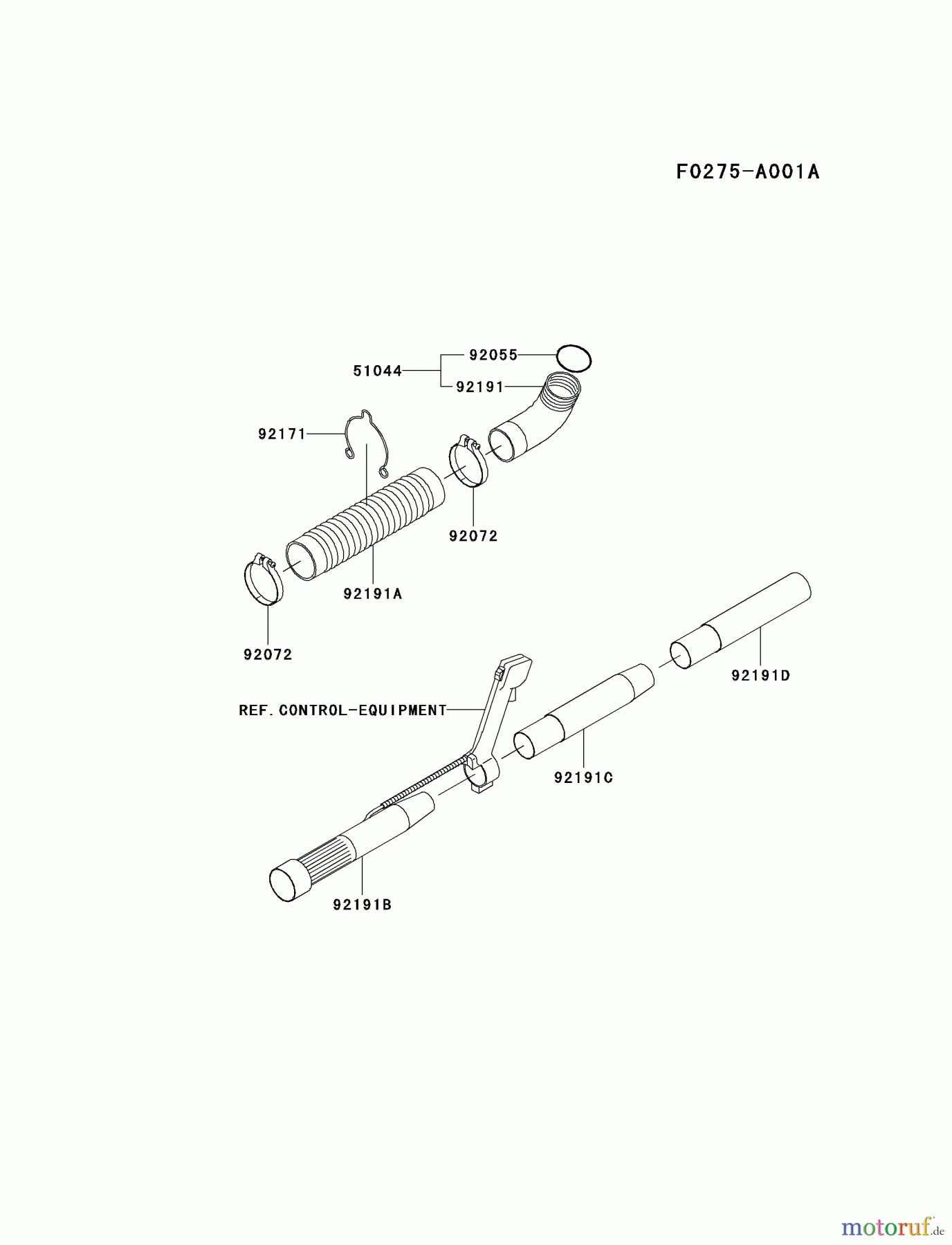  Kawasaki Geräte Bläser / Sauger / Häcksler / Zerkleinerer KRB300A-A1 (KRB300A) - Kawasaki Backpack Blower COUPLING