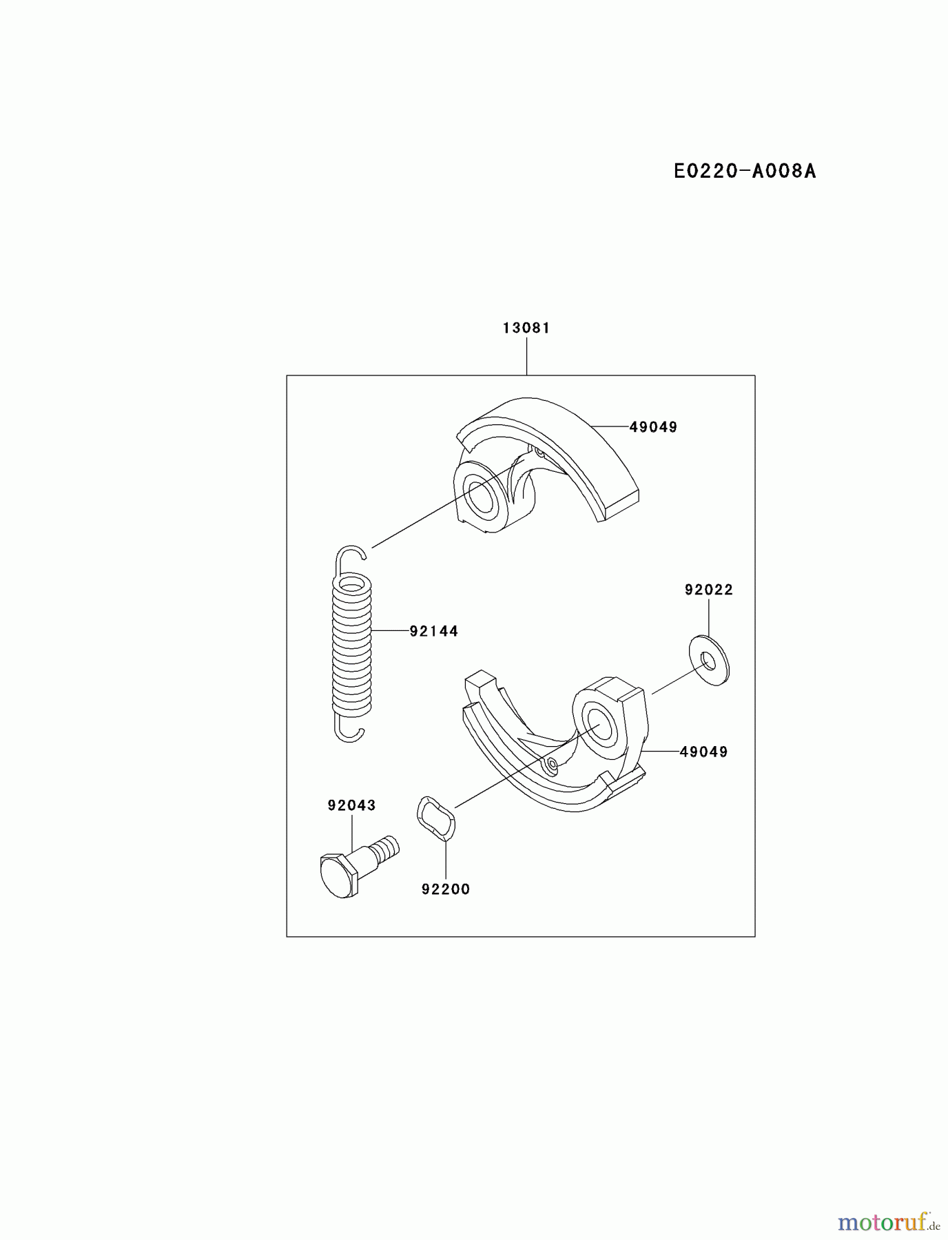  Kawasaki Geräte Trimmer, Faden / Bürste HA034F-AS01 (KBL34A) - Kawasaki Brush Cutter P.T.O-EQUIPMENT