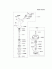 Kawasaki Geräte KBL27B-A2 (KBL27B) - Kawasaki Brush Cutter Listas de piezas de repuesto y dibujos CASE/CUTTER