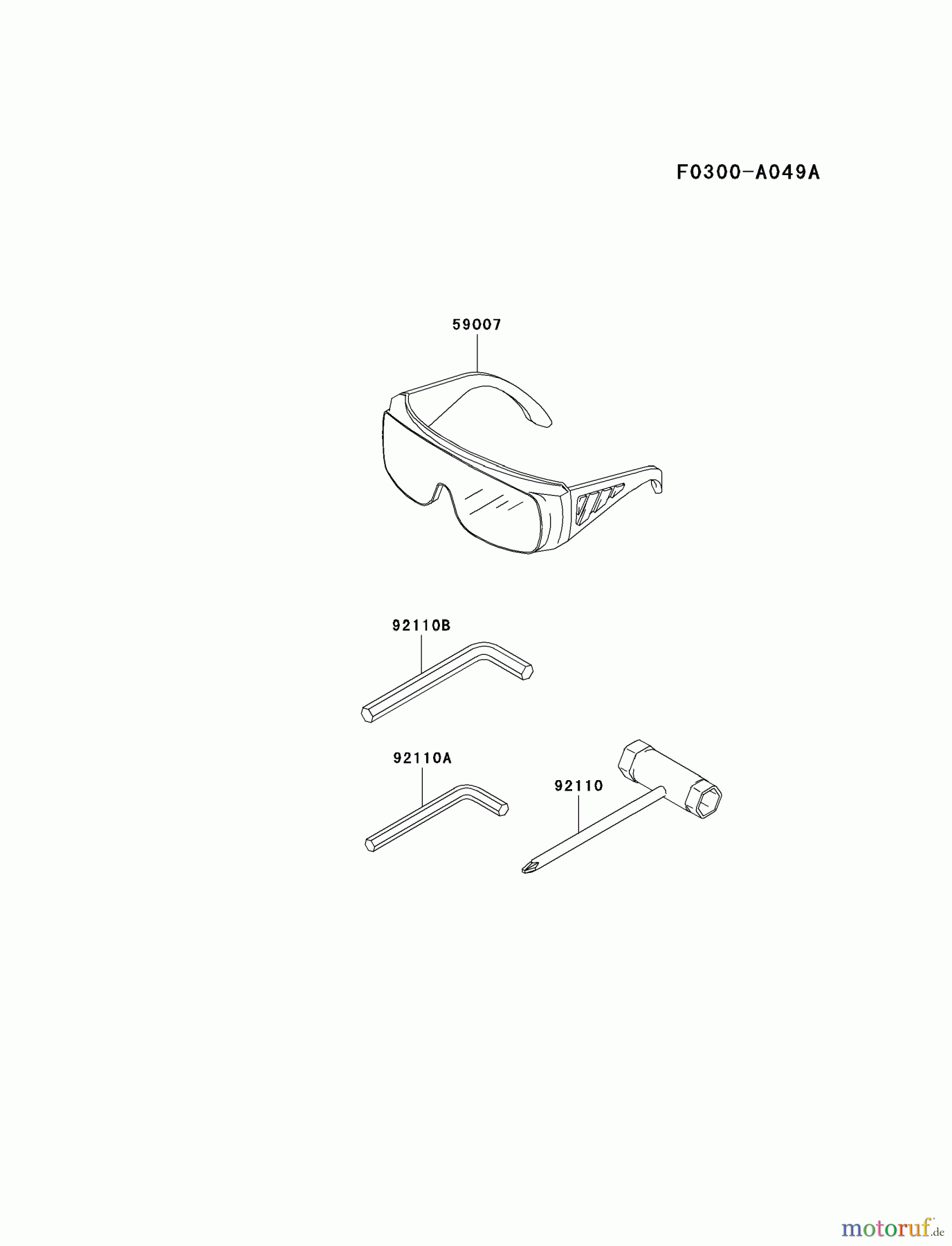  Kawasaki Geräte Trimmer, Faden / Bürste KTF27A-A3 (KTF27A) - Kawasaki Grass Trimmer TOOL