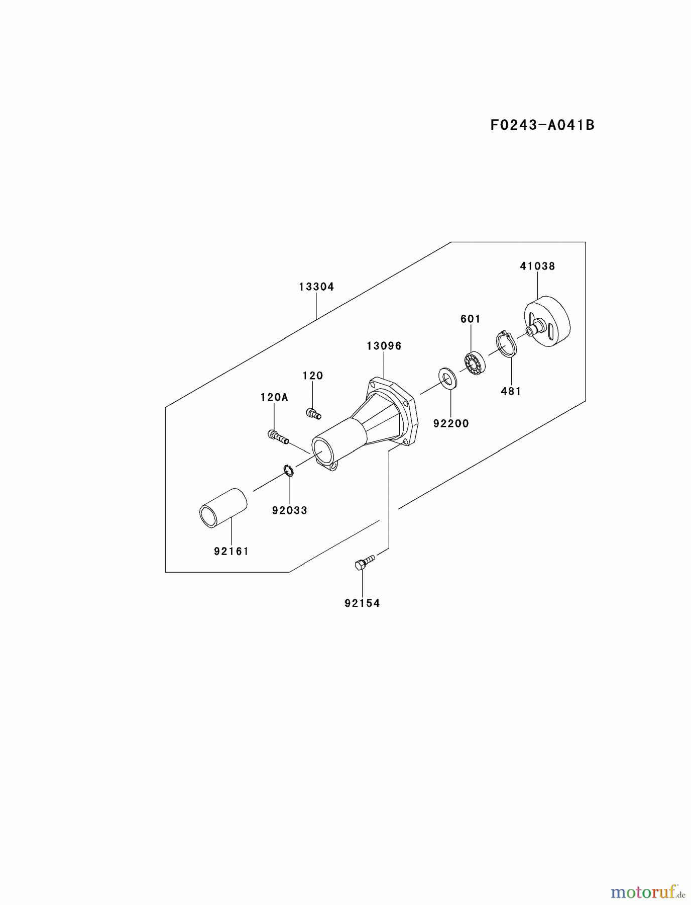  Kawasaki Geräte Trimmer, Faden / Bürste KTF27B-A4 (KTF27B) - Kawasaki Grass Trimmer HOUSING