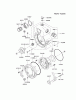 Kawasaki Geräte HF050A-BS00 - Kawasaki Trash Pump KWT20A Listas de piezas de repuesto y dibujos HOUSING