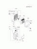 Kawasaki Geräte KRB750B-A8 (KRB750B) - Kawasaki Backpack Blower Listas de piezas de repuesto y dibujos AIR-FILTER/MUFFLER