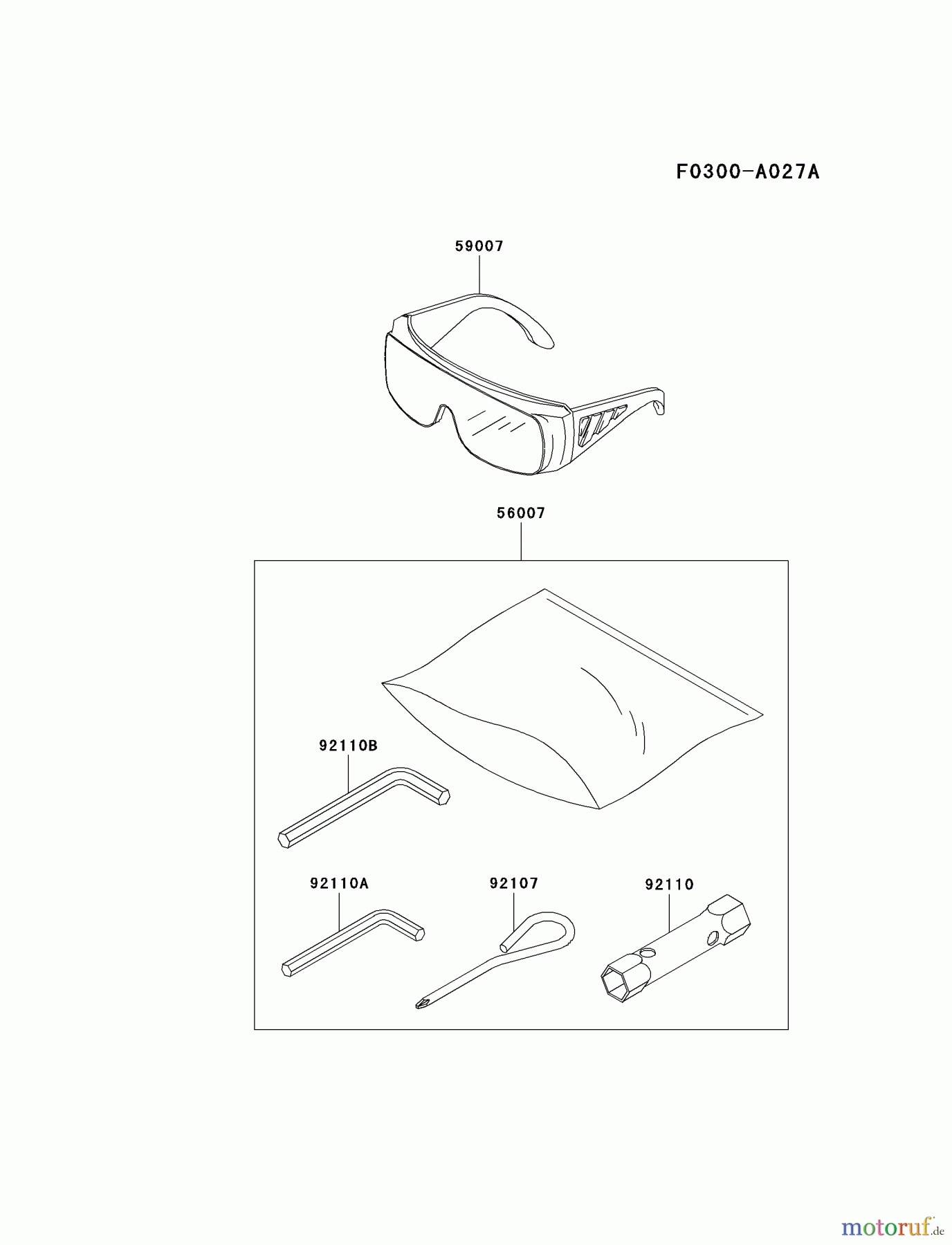  Kawasaki Geräte Trimmer, Faden / Bürste HA034F-AS01 (KBL34A) - Kawasaki Brush Cutter TOOL