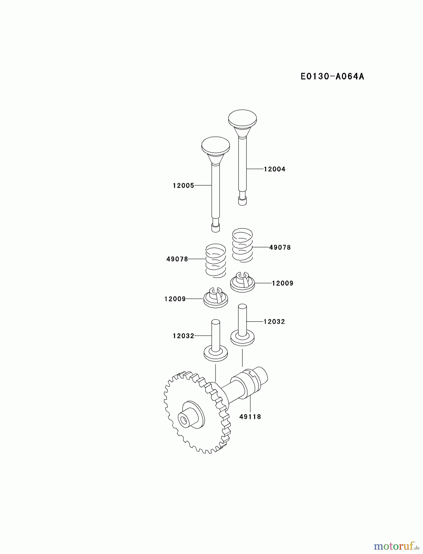  Kawasaki Geräte Stromerzeuger GAT00A-BS00 (GA1000A) - Kawasaki Generator VALVE/CAMSHAFT