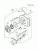 Kawasaki Geräte GAT80A-DS00 (GA1800A) - Kawasaki Generator Listas de piezas de repuesto y dibujos STARTER