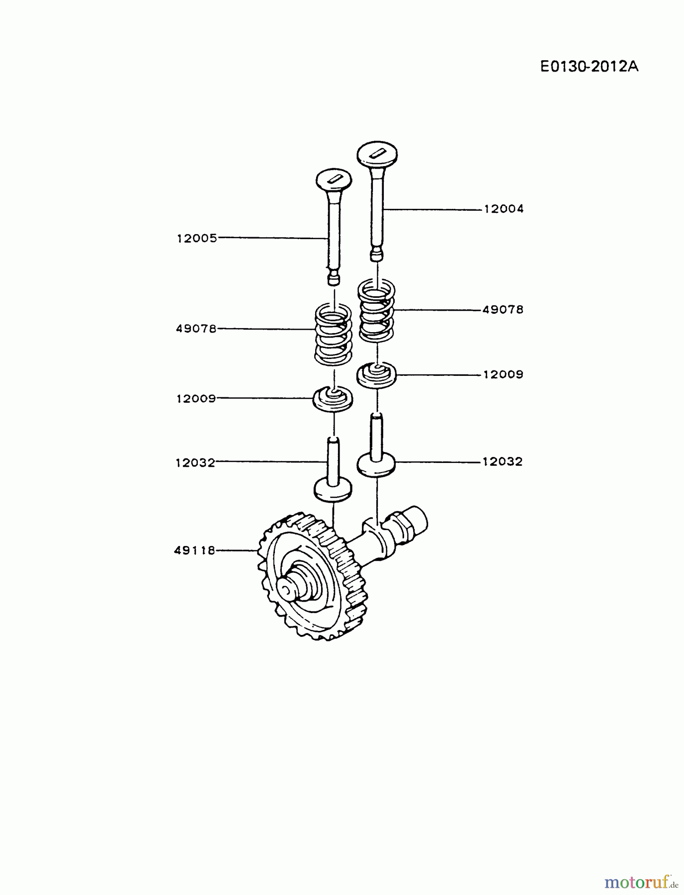  Kawasaki Geräte Stromerzeuger GAW30A-DS00 (GA2300A) - Kawasaki Generator VALVE/CAMSHAFT