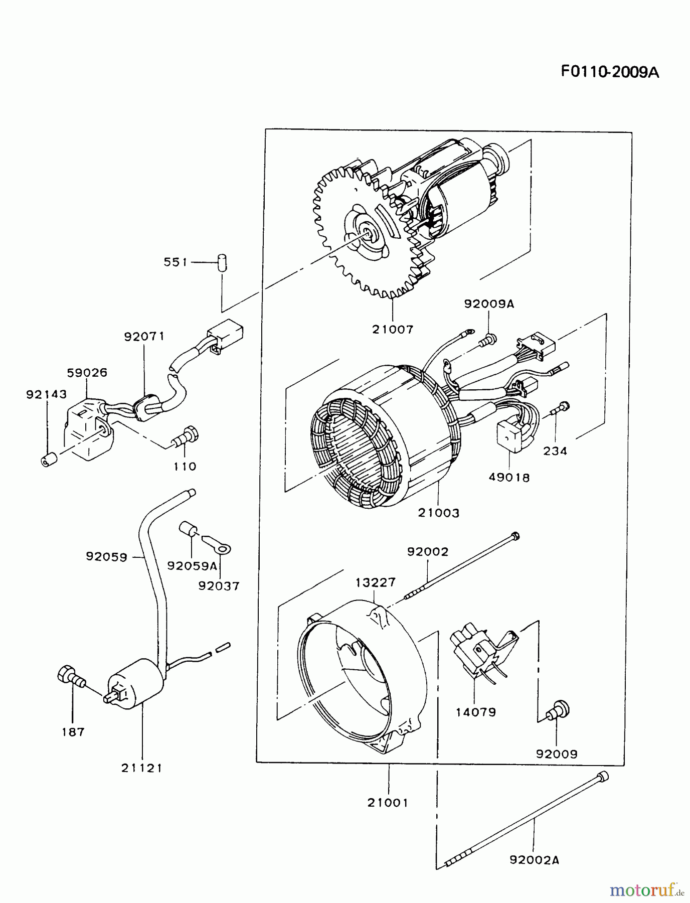  Kawasaki Geräte Stromerzeuger GD700A-BS00 (GD700A) - Kawasaki Generator GENERATOR