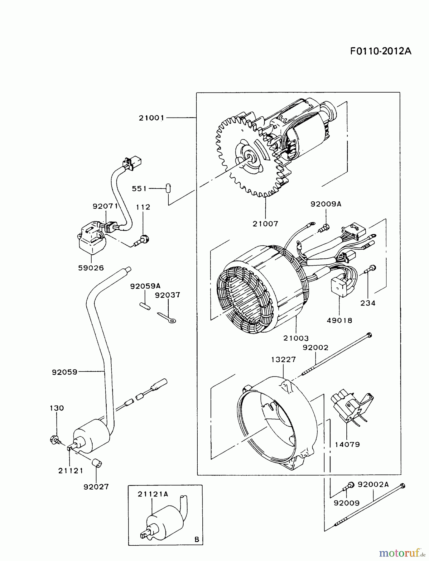  Kawasaki Geräte Stromerzeuger GD700A-AS01 (GD700A) - Kawasaki Generator GENERATOR