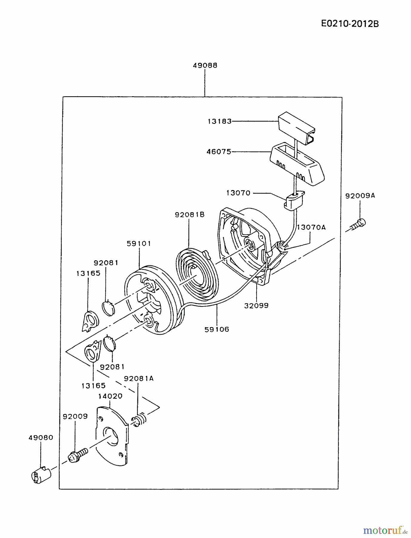  Kawasaki Geräte Stromerzeuger GD700A-BS01 (GD700A) - Kawasaki Generator STARTER