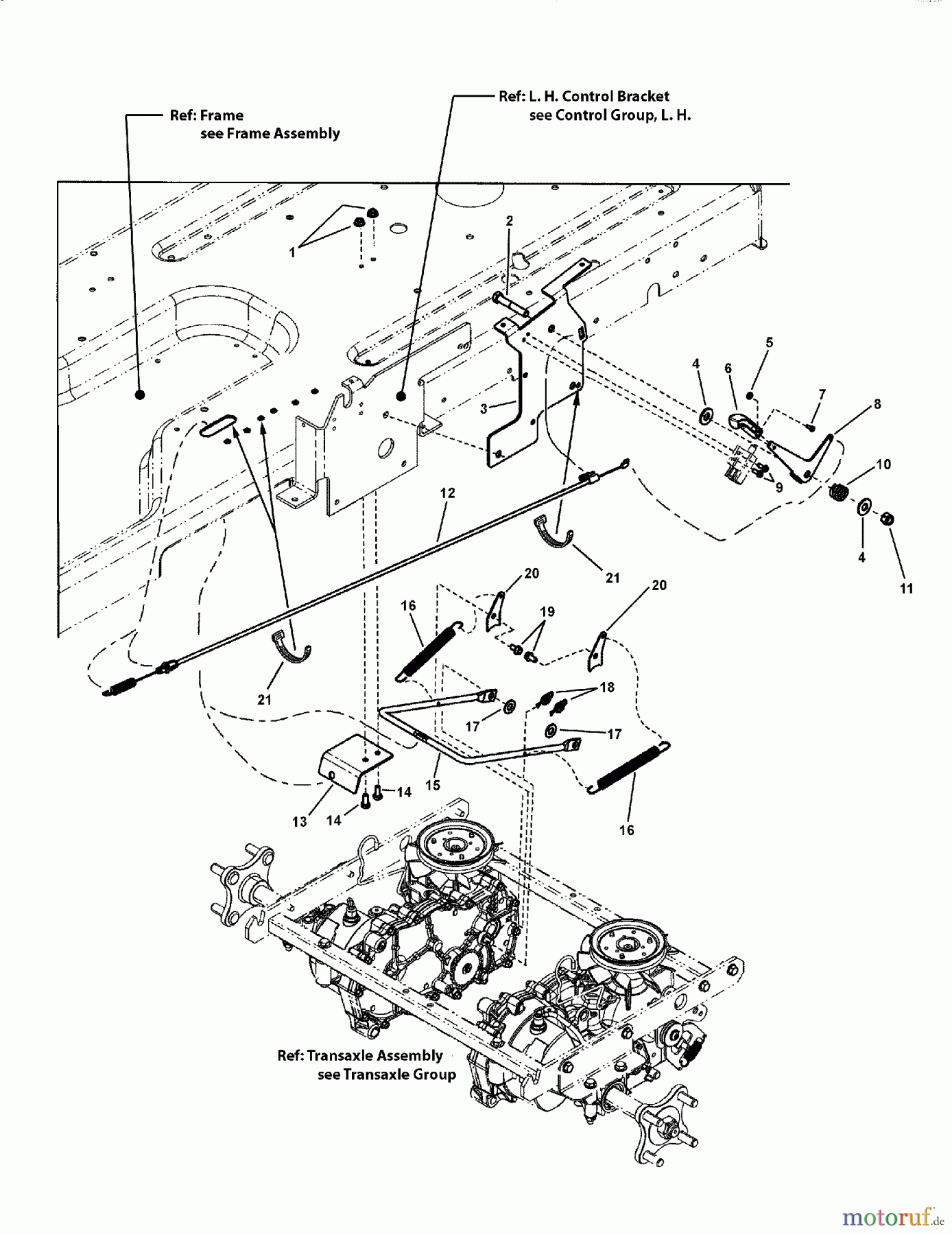  Murray Nullwendekreismäher, Zero-Turn 107.280061 (7800753) - Craftsman ZTS7000, 21HP B&S w/42