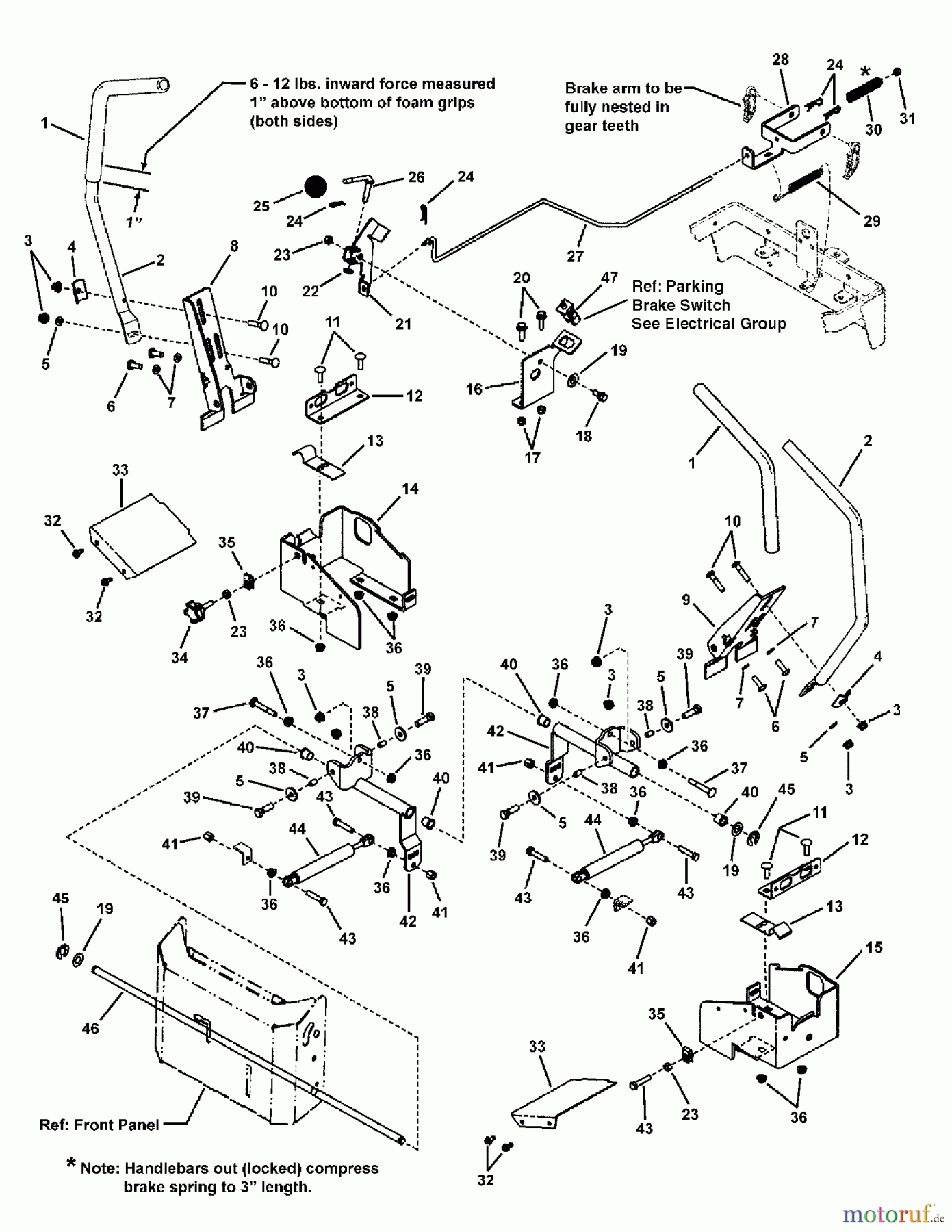  Murray Nullwendekreismäher, Zero-Turn 7800629 - Murray E20M42, 20HP B&S w/42