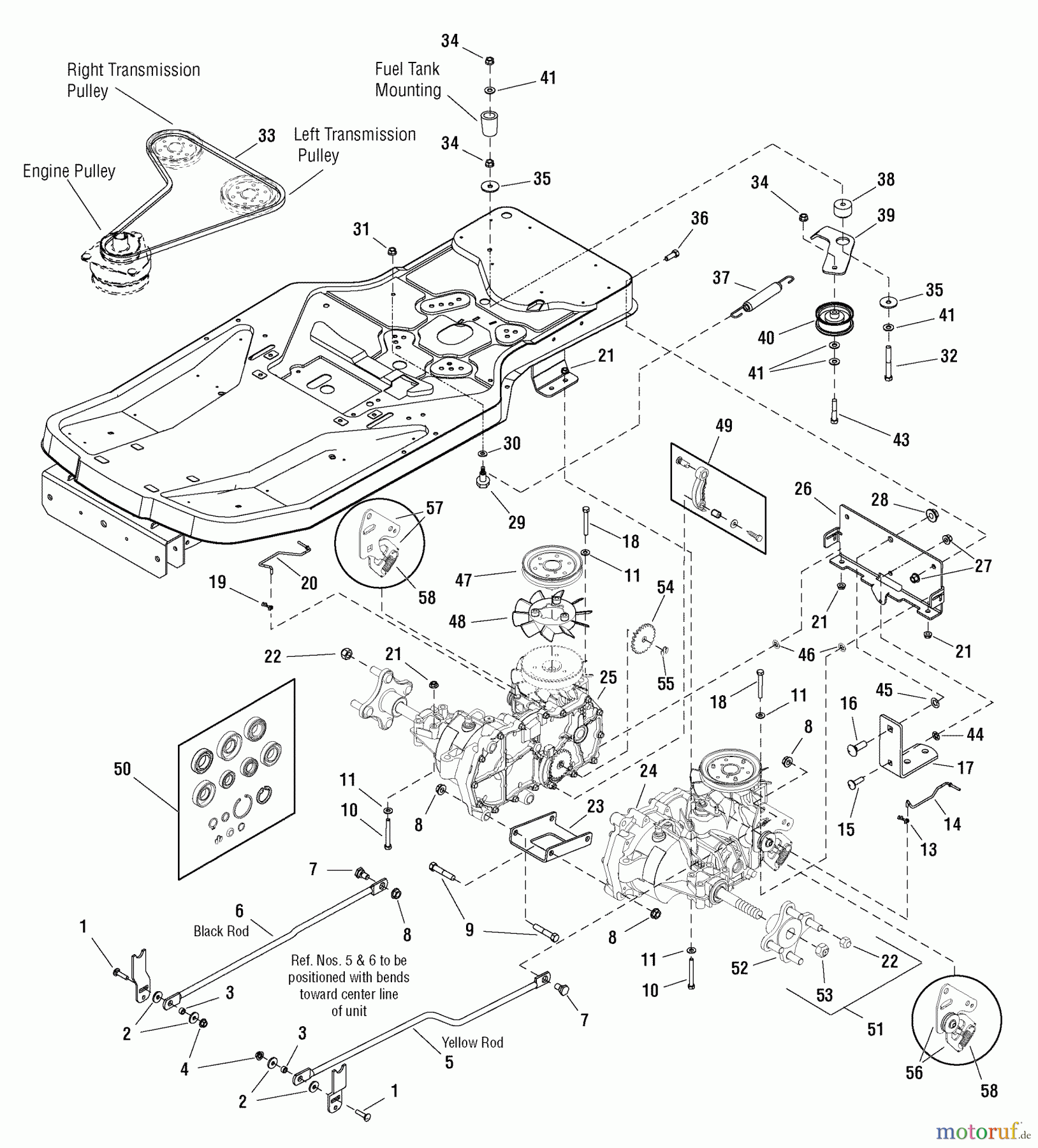  Murray Nullwendekreismäher, Zero-Turn 107.289920 (7800514) - Craftsman ZTS6000, 26HP B&S w/52