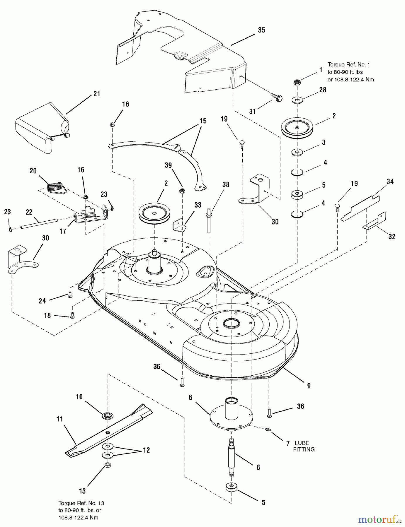  Murray Nullwendekreismäher, Zero-Turn 7800629 - Murray E20M42, 20HP B&S w/42